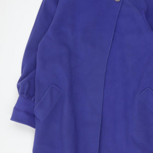 Lampert London Women’s Purple UK 12 Wool Cashmere Long Overcoat