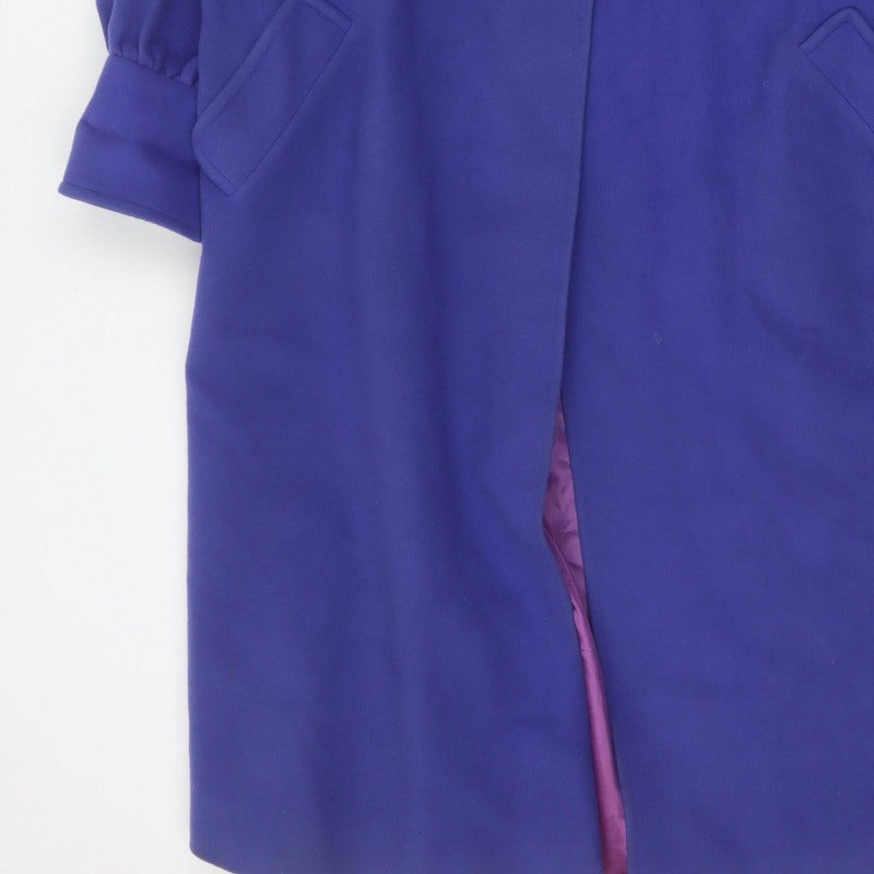 Lampert London Women’s Purple UK 12 Wool Cashmere Long Overcoat