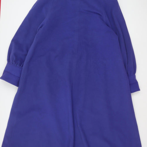 Lampert London Women’s Purple UK 12 Wool Cashmere Long Overcoat