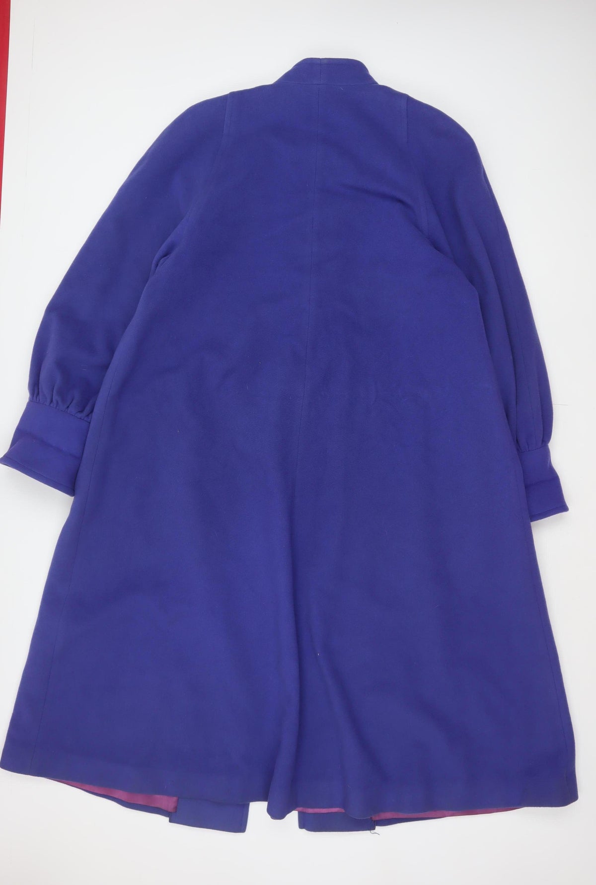 Lampert London Women’s Purple UK 12 Wool Cashmere Long Overcoat