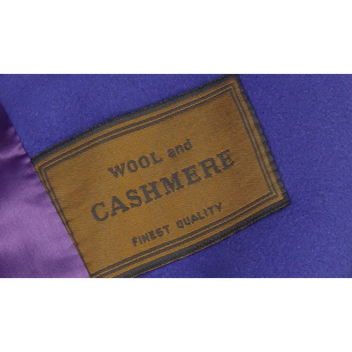Lampert London Women’s Purple UK 12 Wool Cashmere Long Overcoat