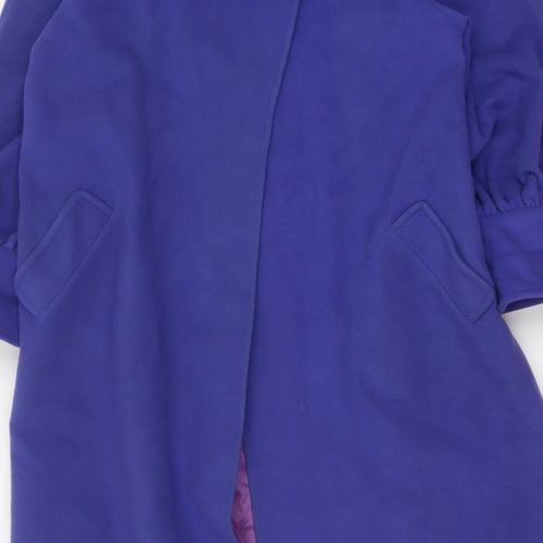 Lampert London Women’s Purple UK 12 Wool Cashmere Long Overcoat