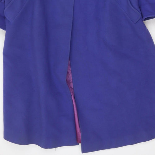Lampert London Women’s Purple UK 12 Wool Cashmere Long Overcoat