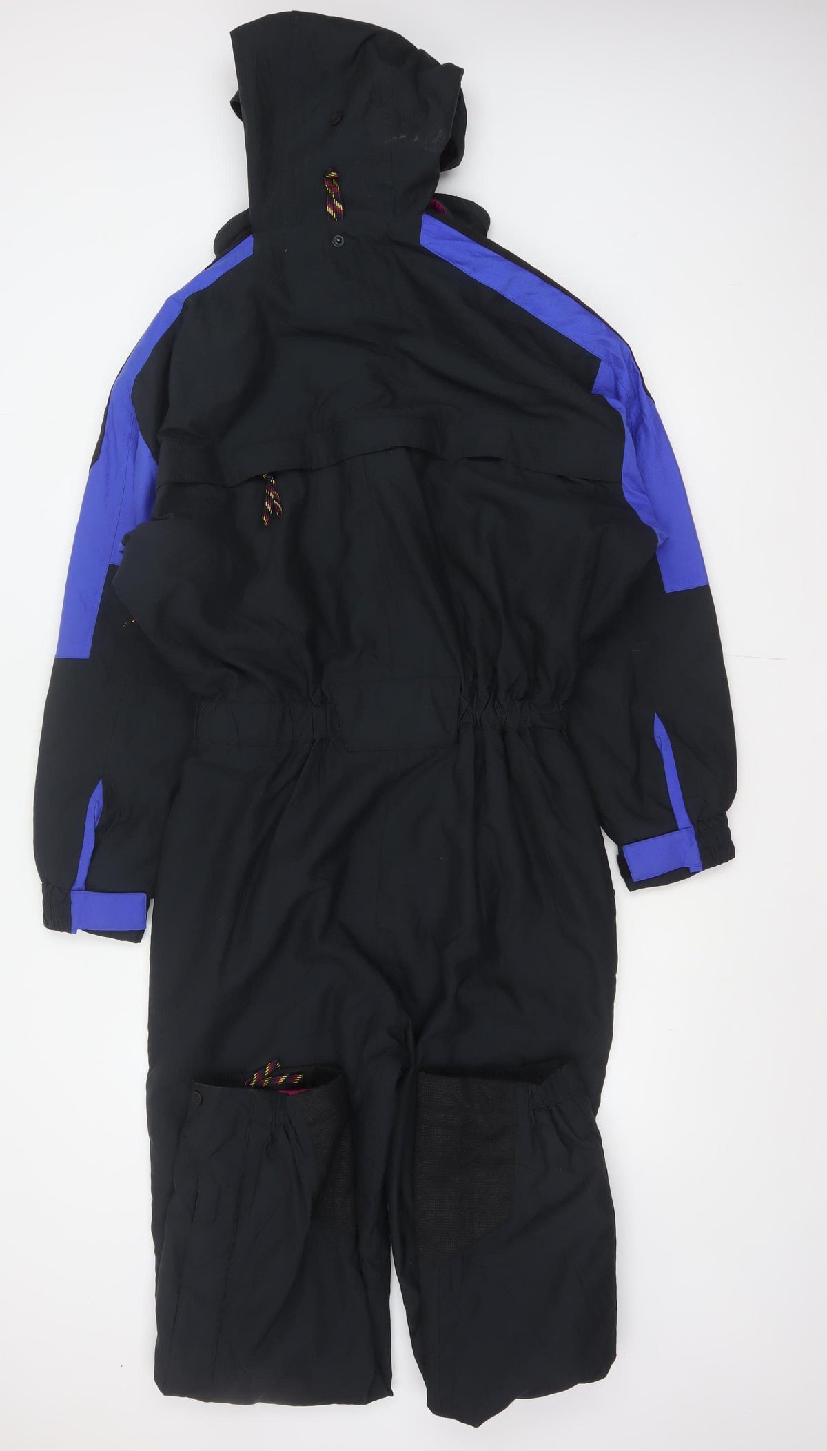 Slalom Sports Women’s UK 12 Black Purple Hooded Ski Coverall 90s