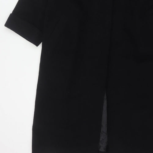 Marks and Spencer Women’s Black UK 12 Wool Angora Long Overcoat