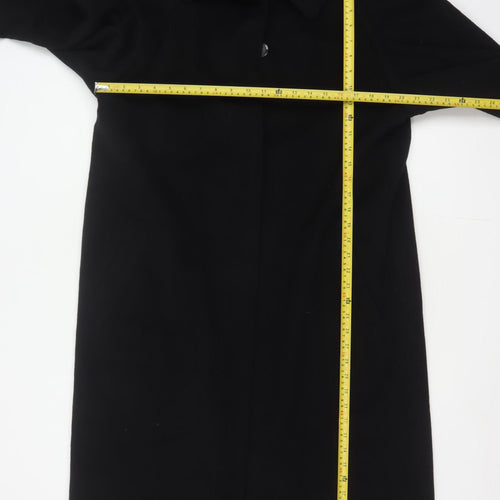 Marks and Spencer Women’s Black UK 12 Wool Angora Long Overcoat