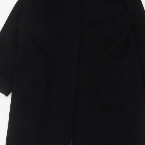 Marks and Spencer Women’s Black UK 12 Wool Angora Long Overcoat