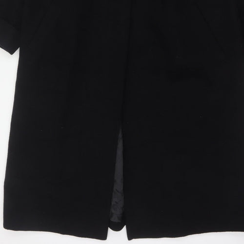 Marks and Spencer Women’s Black UK 12 Wool Angora Long Overcoat