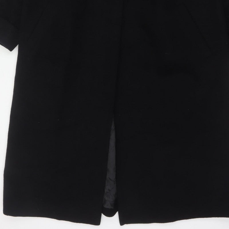 Marks and Spencer Women’s Black UK 12 Wool Angora Long Overcoat