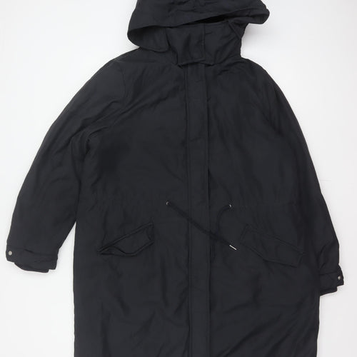 By Very Women’s Black Size 16 Long Hooded Parka Coat