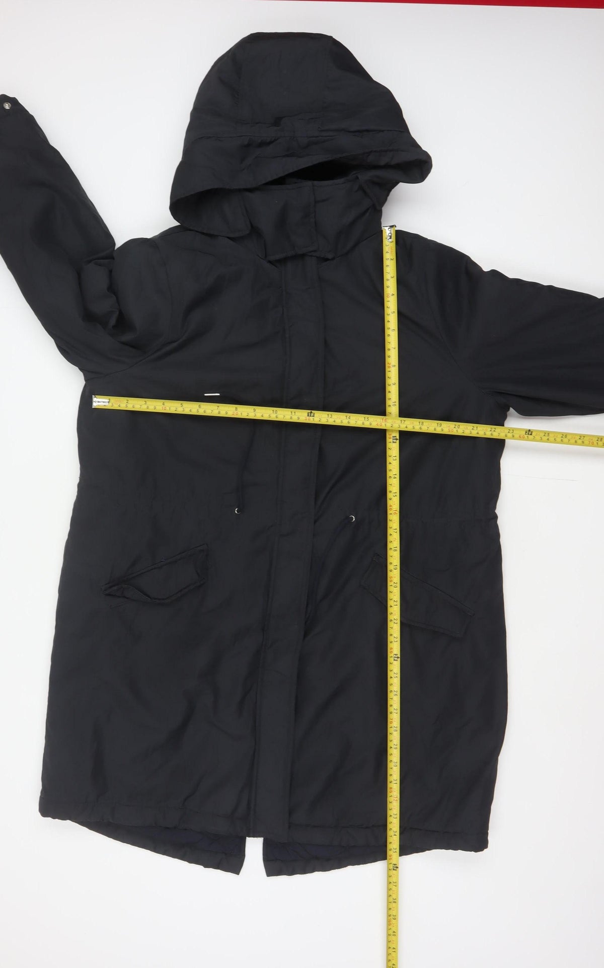 By Very Women’s Black Size 16 Long Hooded Parka Coat