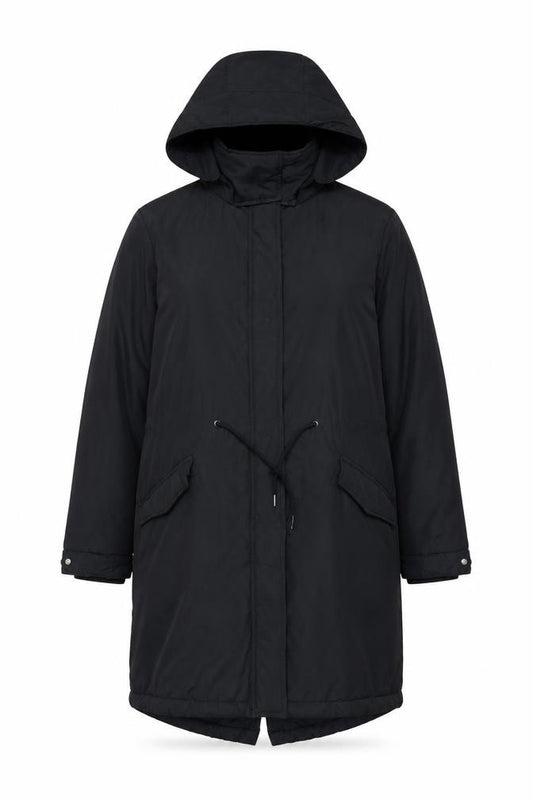 By Very Women’s Black Size 16 Long Hooded Parka Coat