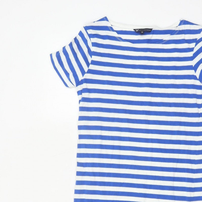 Crew Clothing Company Women’s Blue Stripe Size 12 T-Shirt Dress