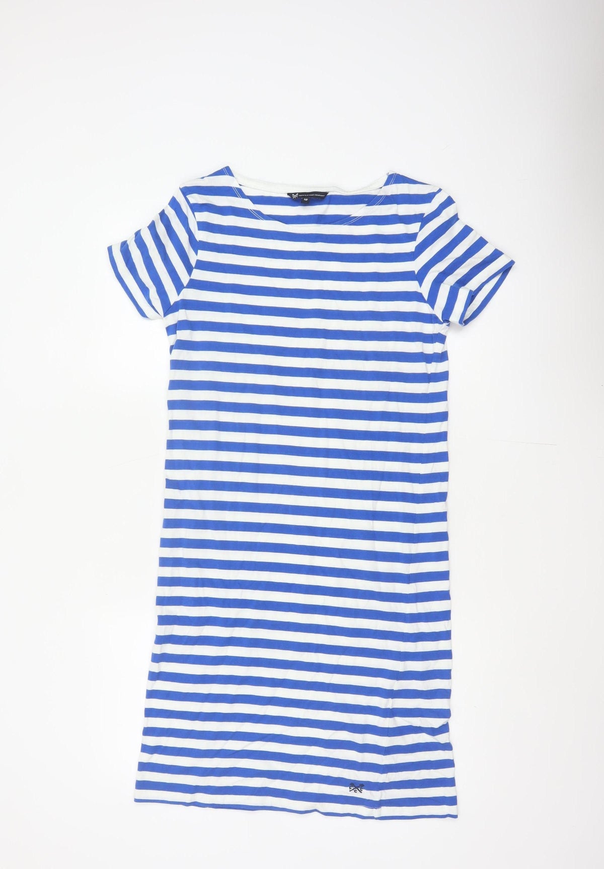 Crew Clothing Company Women’s Blue Stripe Size 12 T-Shirt Dress