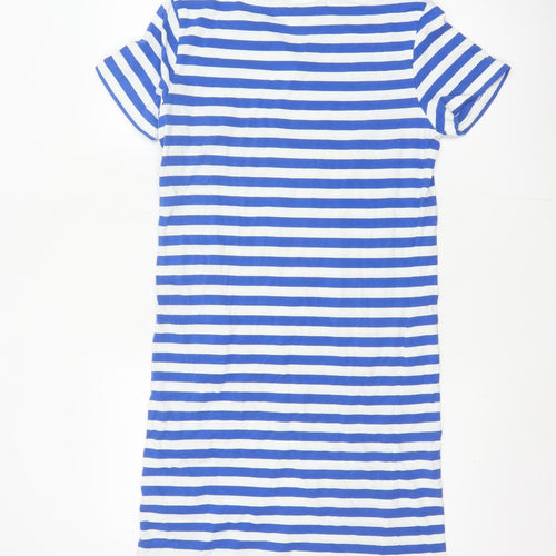 Crew Clothing Company Women’s Blue Stripe Size 12 T-Shirt Dress