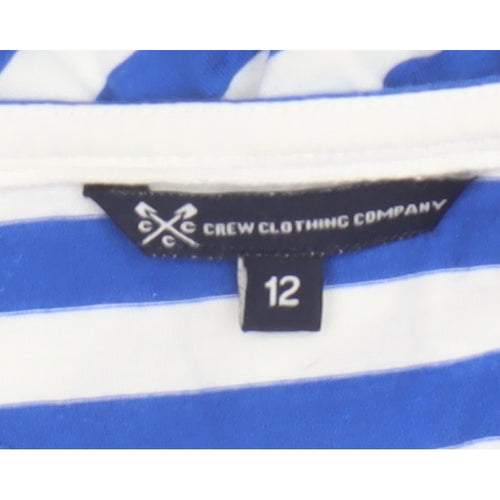 Crew Clothing Company Women’s Blue Stripe Size 12 T-Shirt Dress