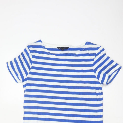 Crew Clothing Company Women’s Blue Stripe Size 12 T-Shirt Dress