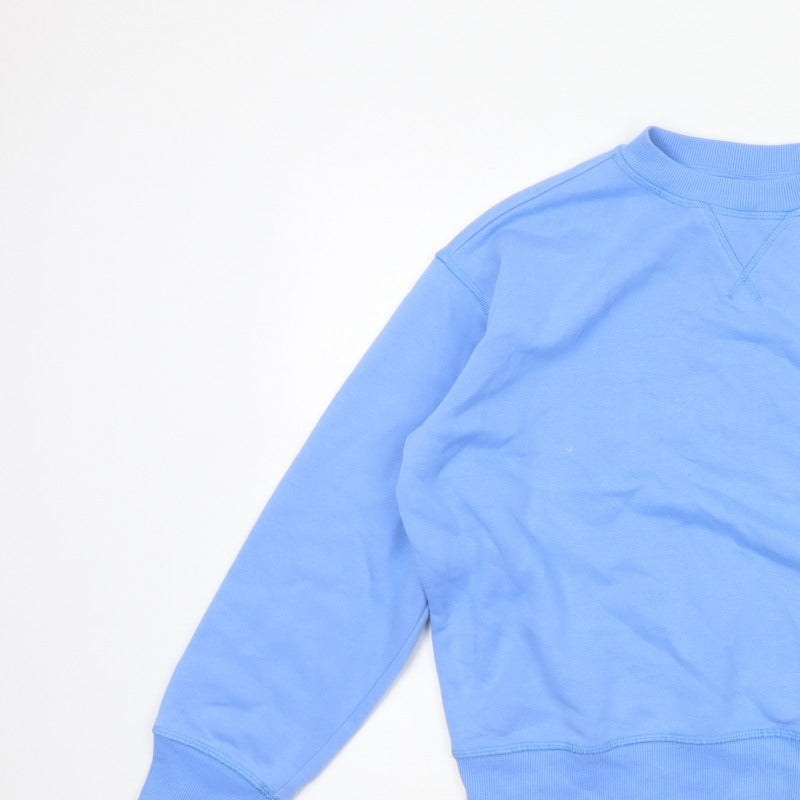 Additional view of H&M Women Blue XS Pullover Sweatshirt Mon Chérie Paris Crew Neck