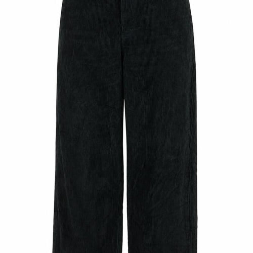 Monki Women’s Green Corduroy Straight Leg High Rise Trousers UK 8