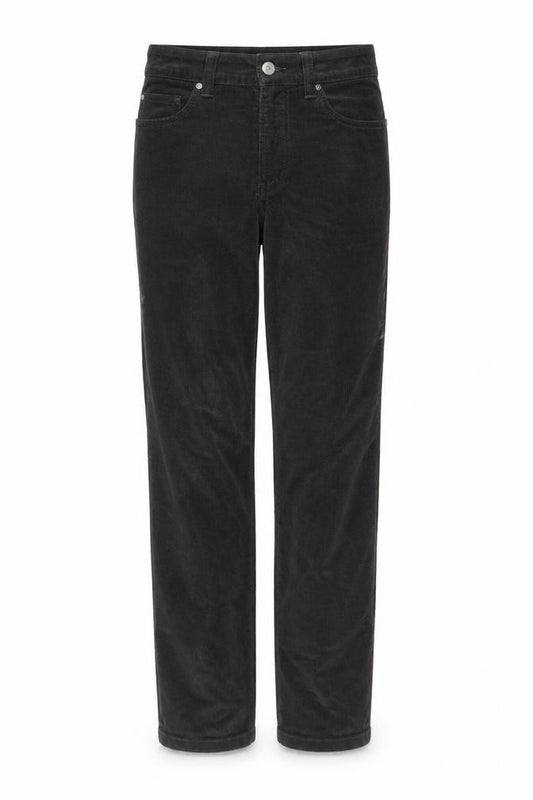 Next Women’s Black UK 6 Skinny Corduroy Floral Embroidered Trousers