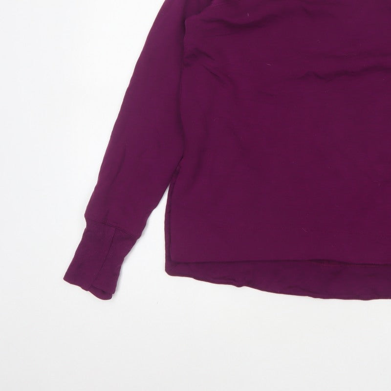 Athleta Women’s Purple XS Basic Crew Neck Raglan Long Sleeve Sweatshirt