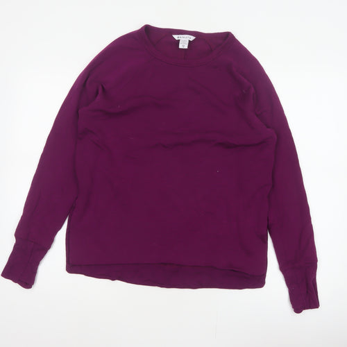 Athleta Women’s Purple XS Basic Crew Neck Raglan Long Sleeve Sweatshirt