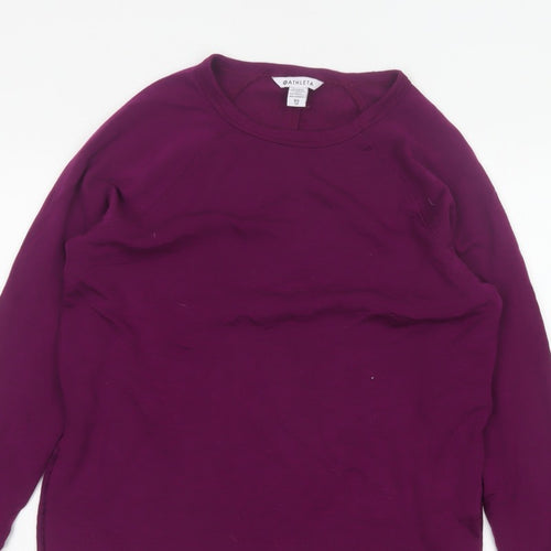 Athleta Women’s Purple XS Basic Crew Neck Raglan Long Sleeve Sweatshirt