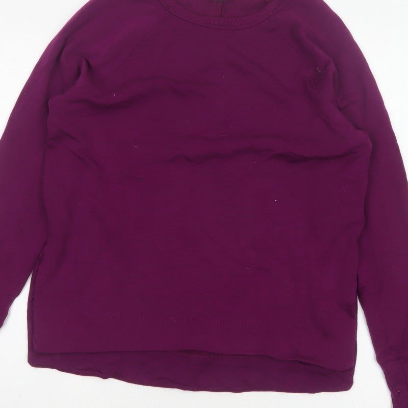 Athleta Women’s Purple XS Basic Crew Neck Raglan Long Sleeve Sweatshirt