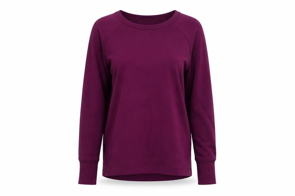 Athleta Women’s Purple XS Basic Crew Neck Raglan Long Sleeve Sweatshirt