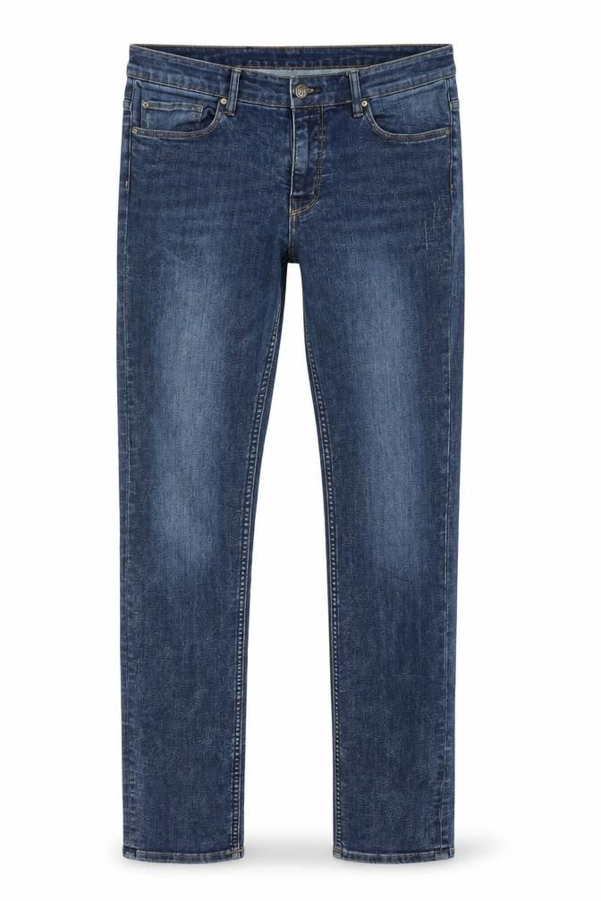 Front view of L.O.G.G. Men’s Blue W30 Slim Straight Medium Wash Stretch Jeans