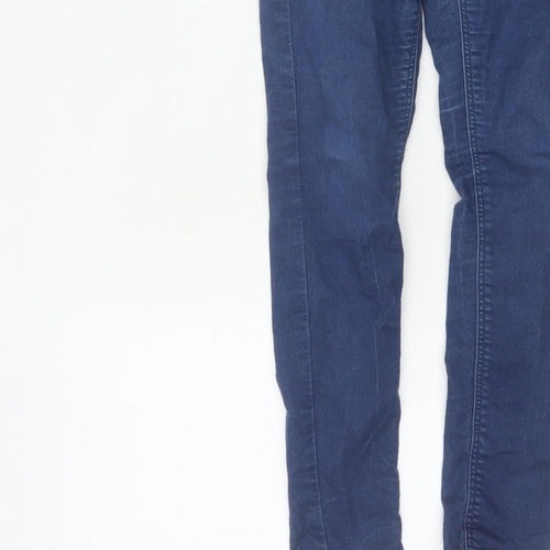 Topshop Moto Women’s Blue UK 8 W26 L28 High Rise Skinny Jeans