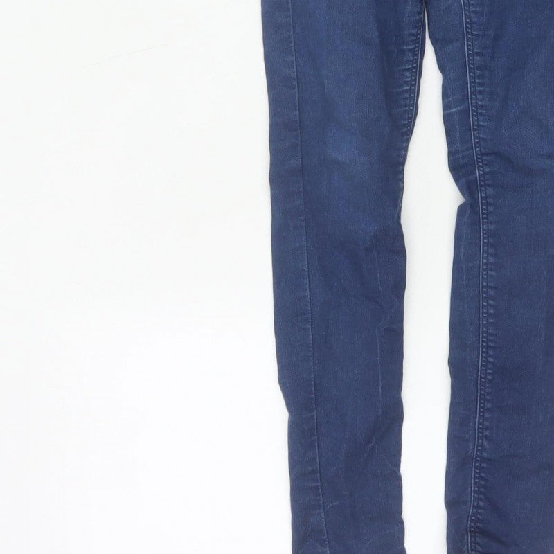 Topshop Moto Women’s Blue UK 8 W26 L28 High Rise Skinny Jeans
