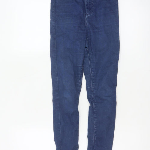 Topshop Moto Women’s Blue UK 8 W26 L28 High Rise Skinny Jeans