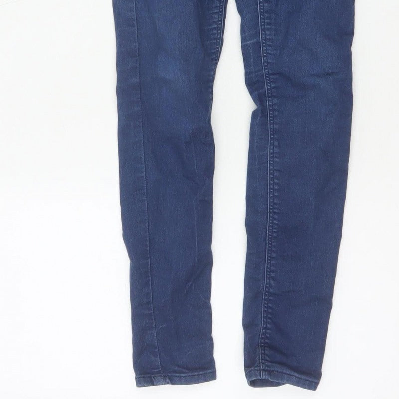 Topshop Moto Women’s Blue UK 8 W26 L28 High Rise Skinny Jeans
