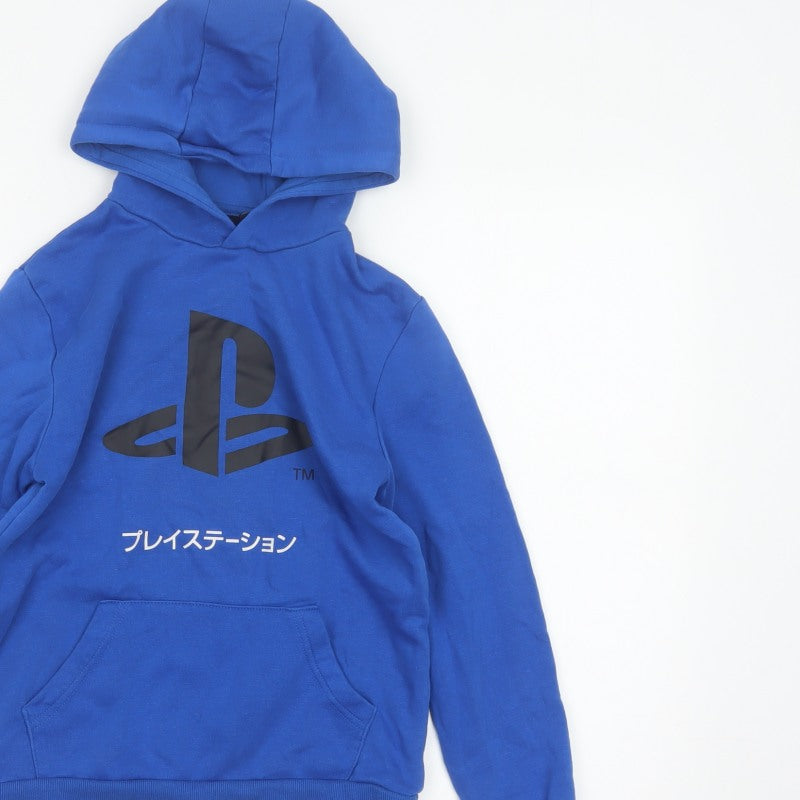 Additional view of PlayStation boys’ blue 9-10 years pullover graphic hoodie