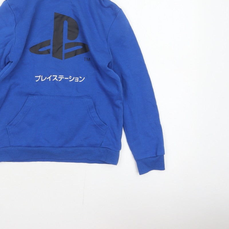 Additional view of PlayStation boys’ blue 9-10 years pullover graphic hoodie