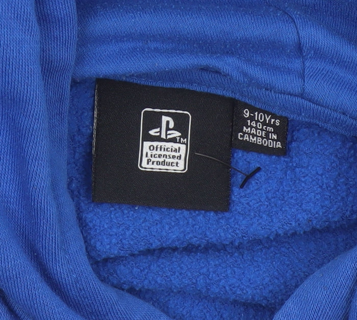 Additional view of PlayStation boys’ blue 9-10 years pullover graphic hoodie
