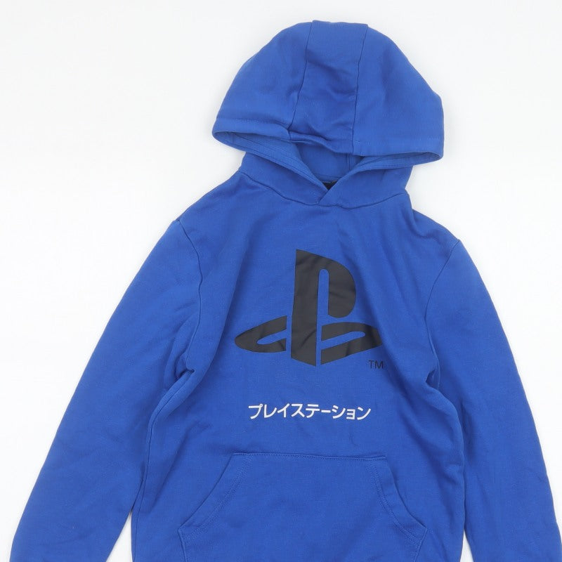 Additional view of PlayStation boys’ blue 9-10 years pullover graphic hoodie