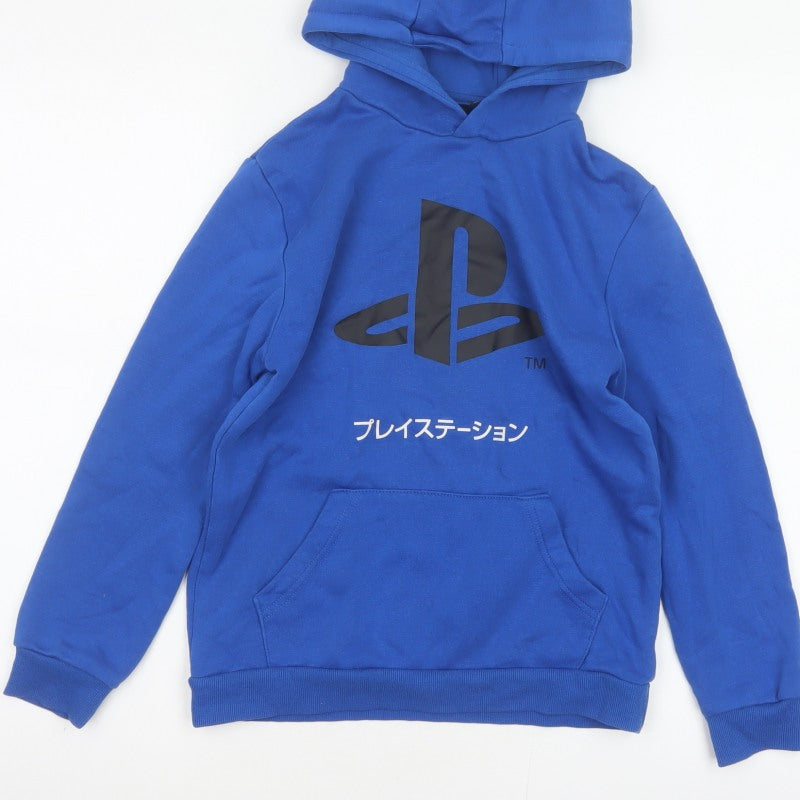 Additional view of PlayStation boys’ blue 9-10 years pullover graphic hoodie