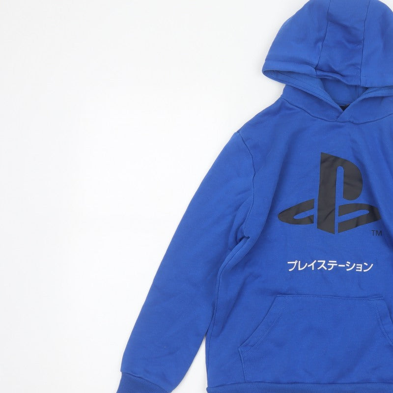 Additional view of PlayStation boys’ blue 9-10 years pullover graphic hoodie