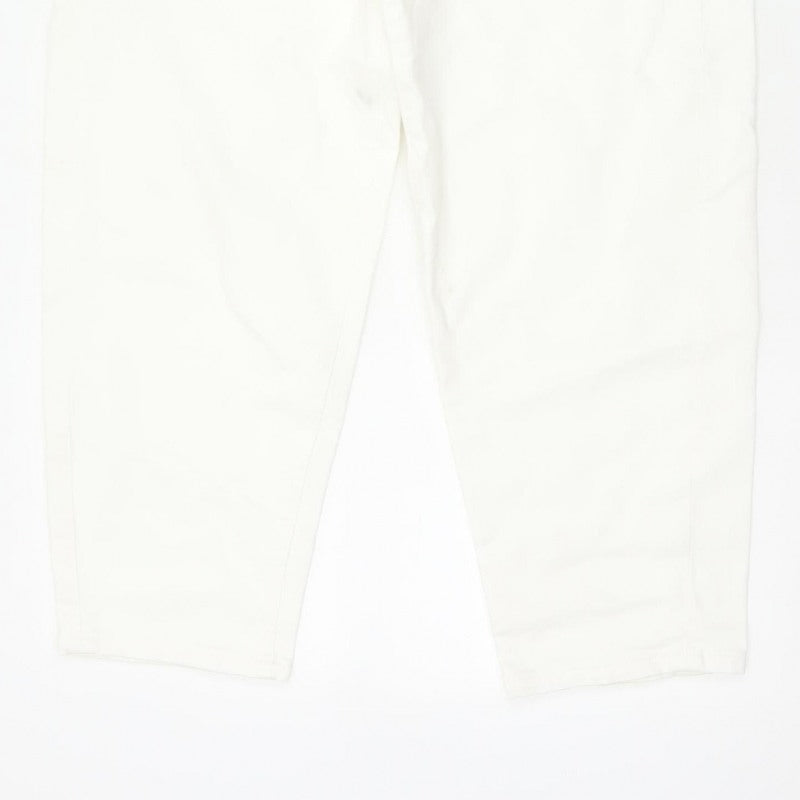 Marks & Spencer Women White Size 12 Short Mom High Rise Jeans