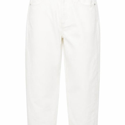 Marks & Spencer Women White Size 12 Short Mom High Rise Jeans