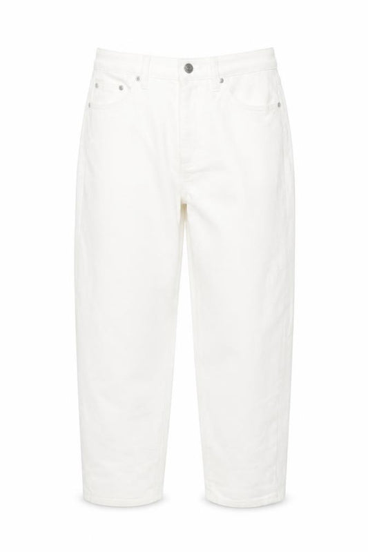 Marks & Spencer Women White Size 12 Short Mom High Rise Jeans