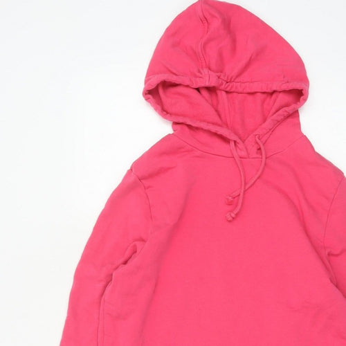 Marks and Spencer Women’s Pink Size 14 Hooded Drawstring Sweatshirt Jacket