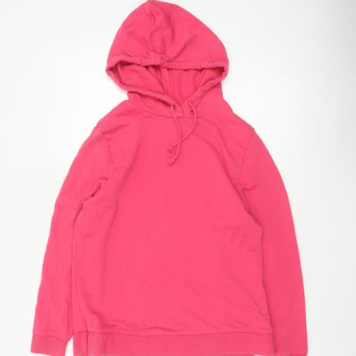 Marks and Spencer Women’s Pink Size 14 Hooded Drawstring Sweatshirt Jacket