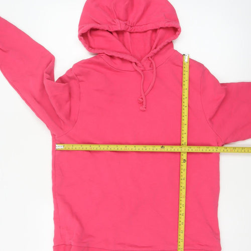 Marks and Spencer Women’s Pink Size 14 Hooded Drawstring Sweatshirt Jacket