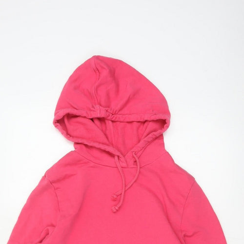 Marks and Spencer Women’s Pink Size 14 Hooded Drawstring Sweatshirt Jacket
