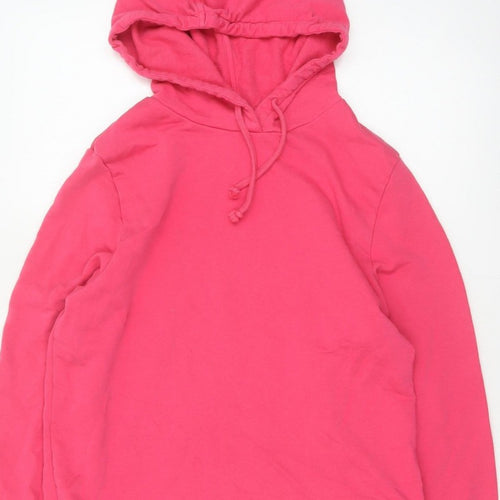 Marks and Spencer Women’s Pink Size 14 Hooded Drawstring Sweatshirt Jacket