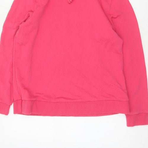 Marks and Spencer Women’s Pink Size 14 Hooded Drawstring Sweatshirt Jacket