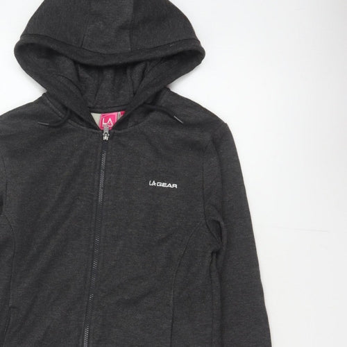 LA Gear Women’s Black UK 12 Full Zip Hooded Fleece Hoodie